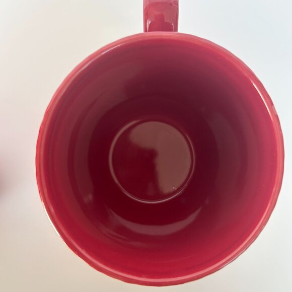 Royal Norfolk Red Sweater Embossed 16 oz Coffee, Hot Chocolate, Tea Mug Pair - Picture 6 of 9